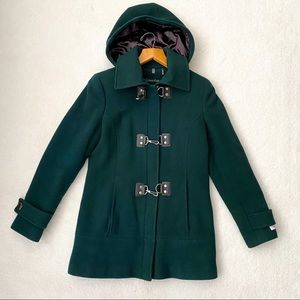 Calvin Klein forest green hooded winter jacket
